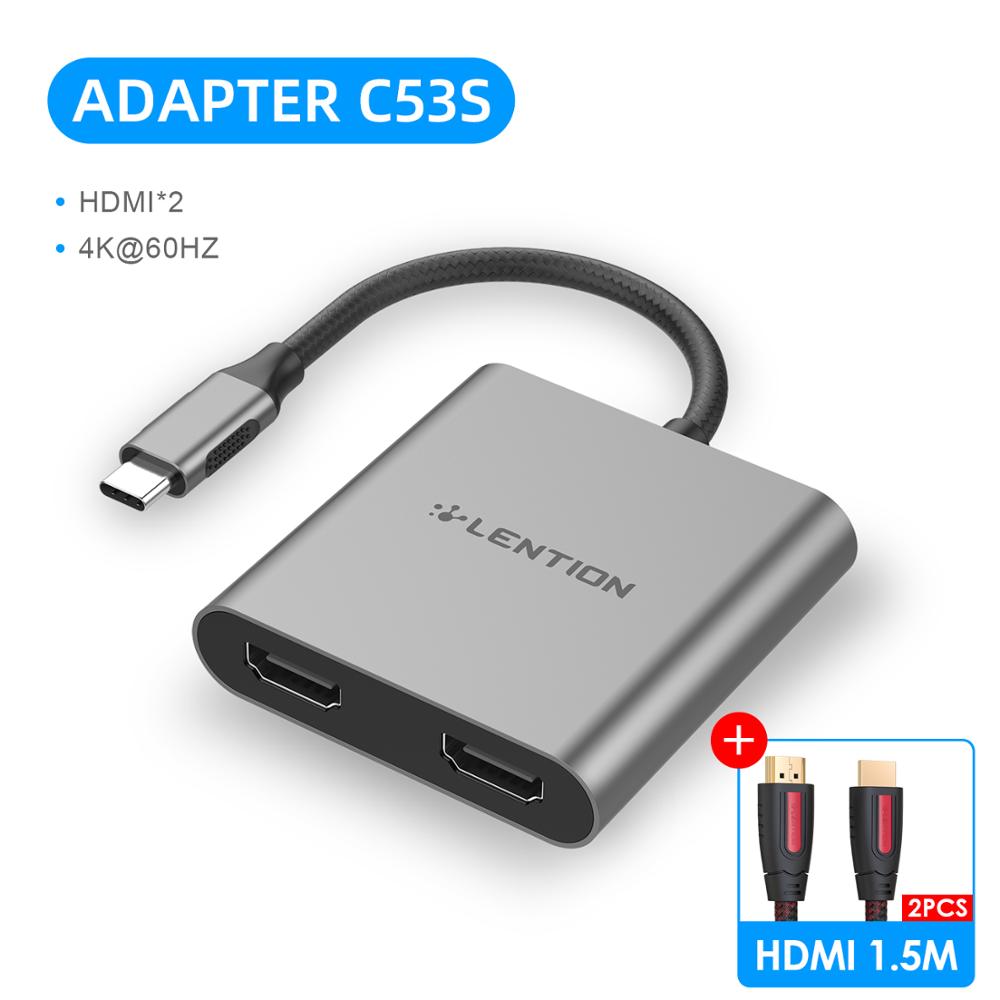 Lention USB C-2 HDMI  4K ÷ MacBook Pr..